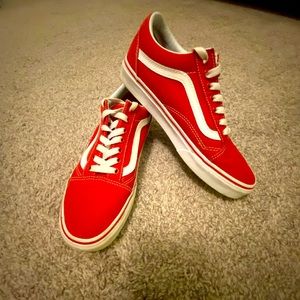 Red Vans Women’s 8.5